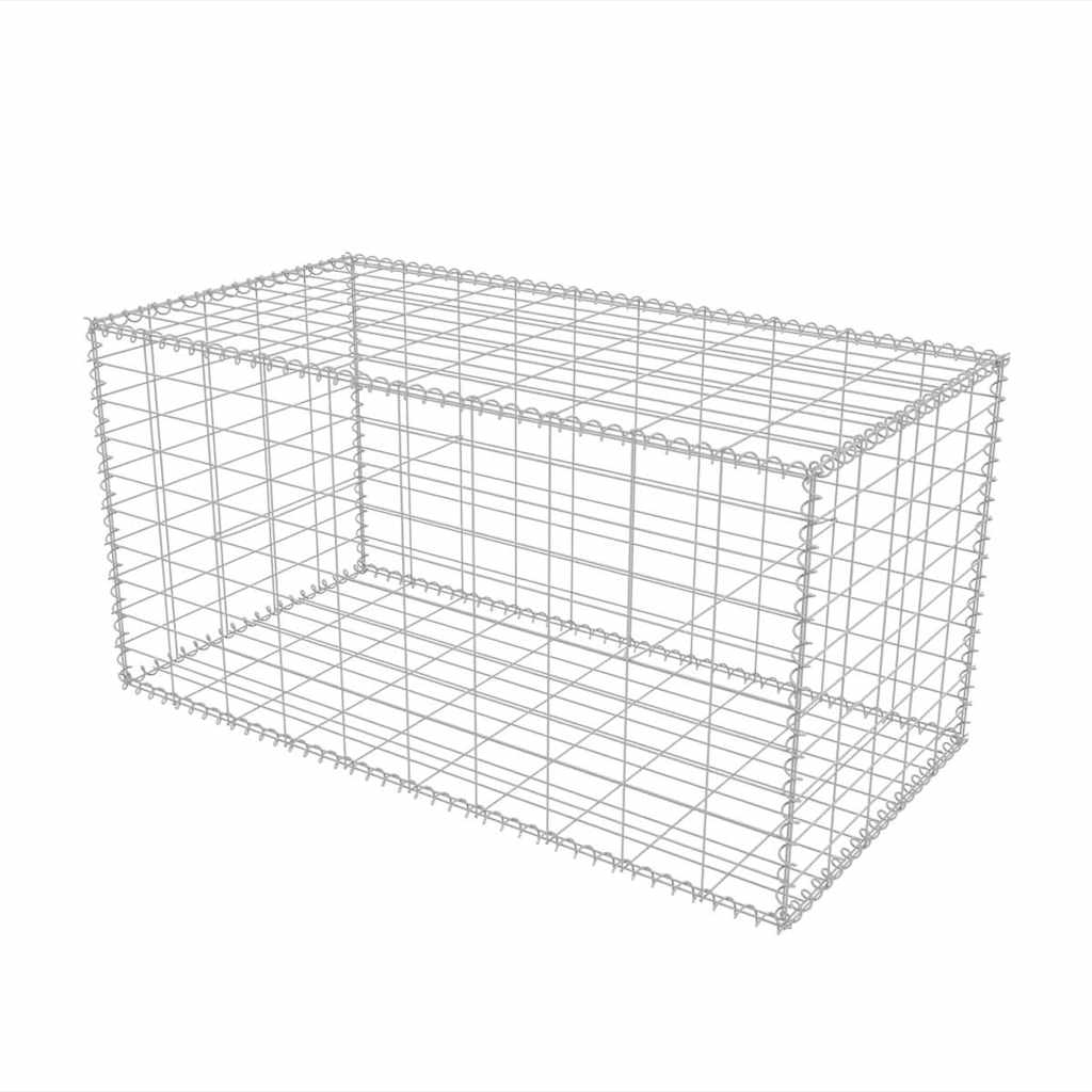vidaXL Gabion mand 150x50x100 cm gegalvaniseerd staal