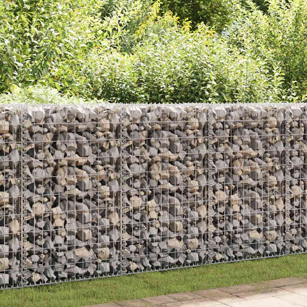 vidaXL Gabion mand 150x50x100 cm gegalvaniseerd staal