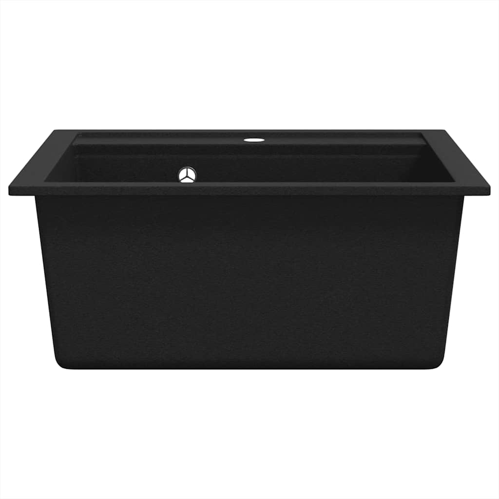 vidaXL Gootsteen enkele bak graniet beige - Aashly