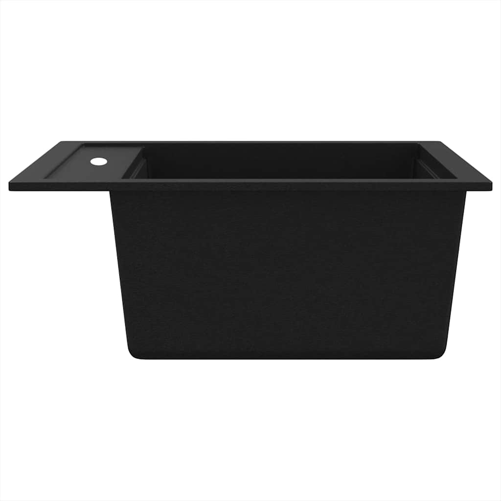 vidaXL Gootsteen enkele bak graniet beige - Aashly