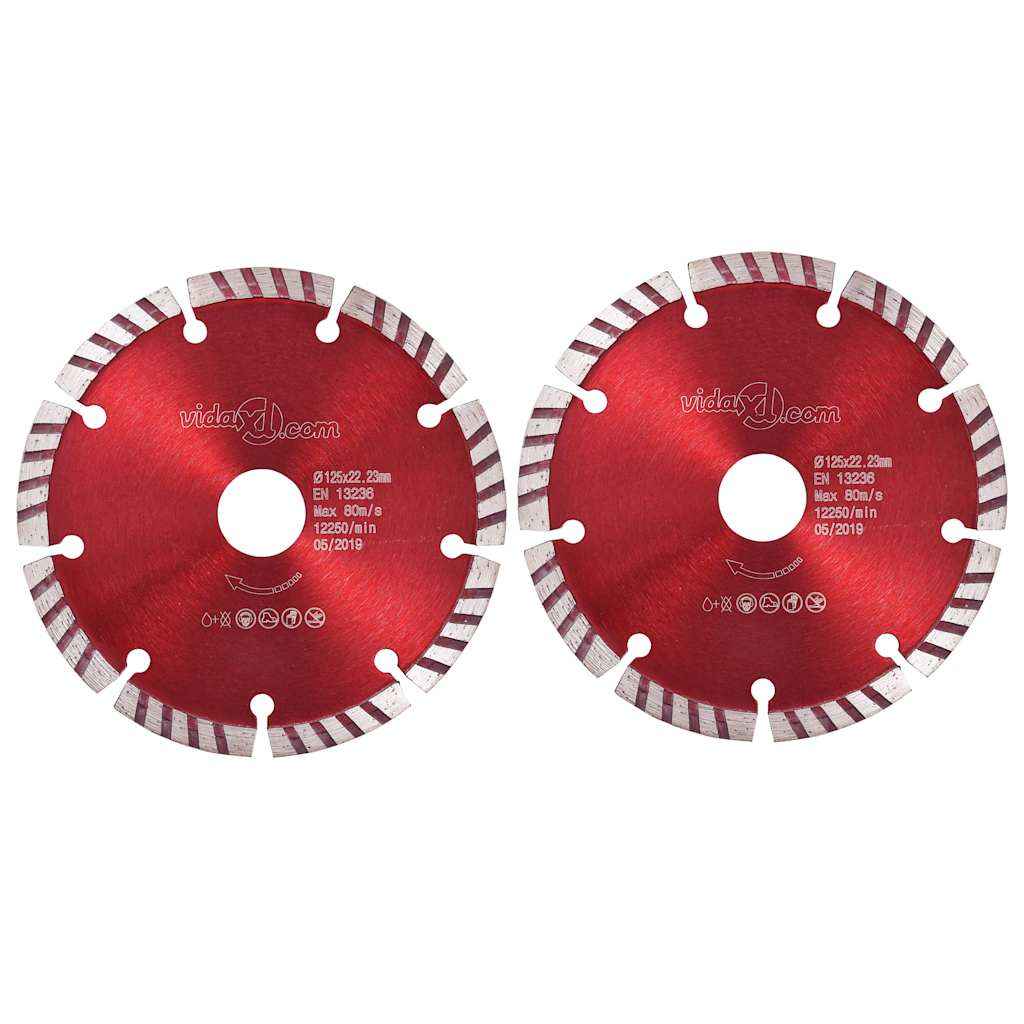 vidaXL Diamantzaagblad met turbo 350 mm staal