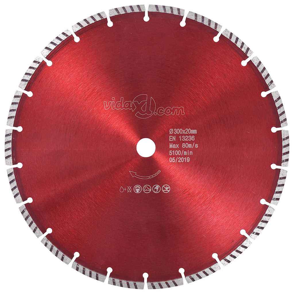 vidaXL Diamantzaagblad met turbo 350 mm staal