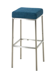 Barkruk Montreal 80 Stof blauw,roestvrij staal blau
