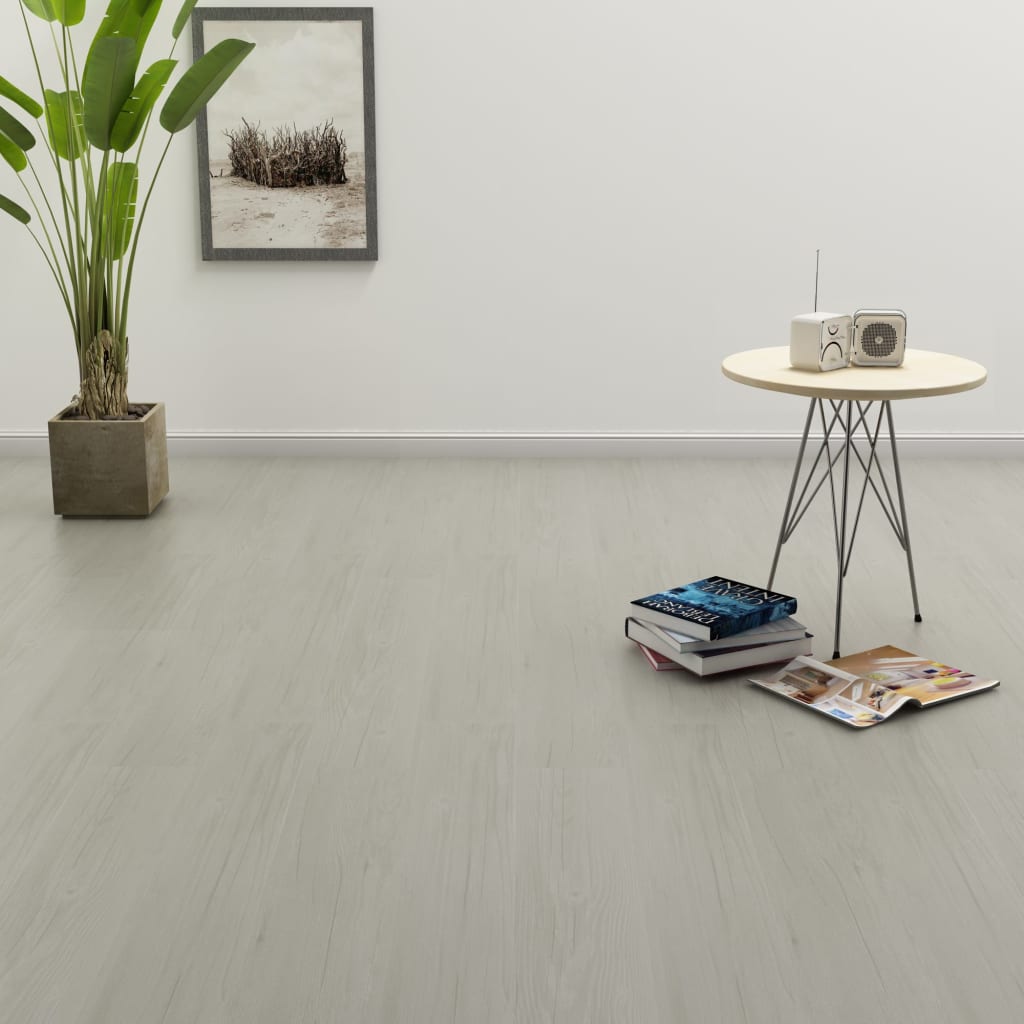 vidaXL Self-adhesive Floor Planks 4.46 m² 3 mm PVC Striped Wood Color