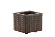 Wicker Bloembak Laura S bruin gemeleerd braun-meliert