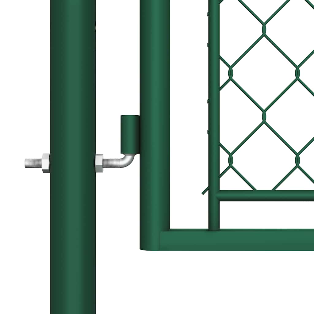 vidaXL Poort 100x350 cm staal groen