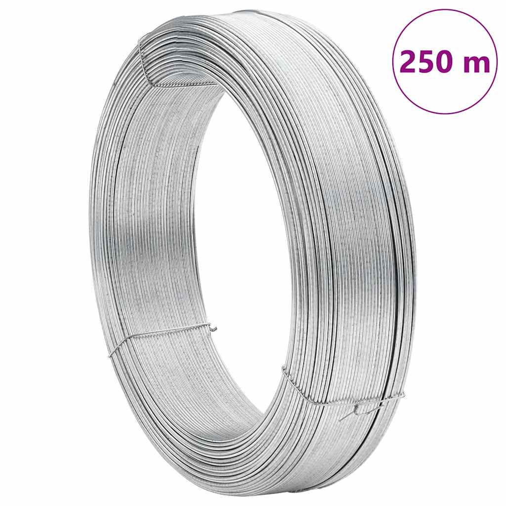 vidaXL Hekbinddraad 250 m 1,4 mm staal