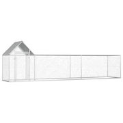 vidaXL Kippenren 2x1x1,5 m gegalvaniseerd staal - Aashly