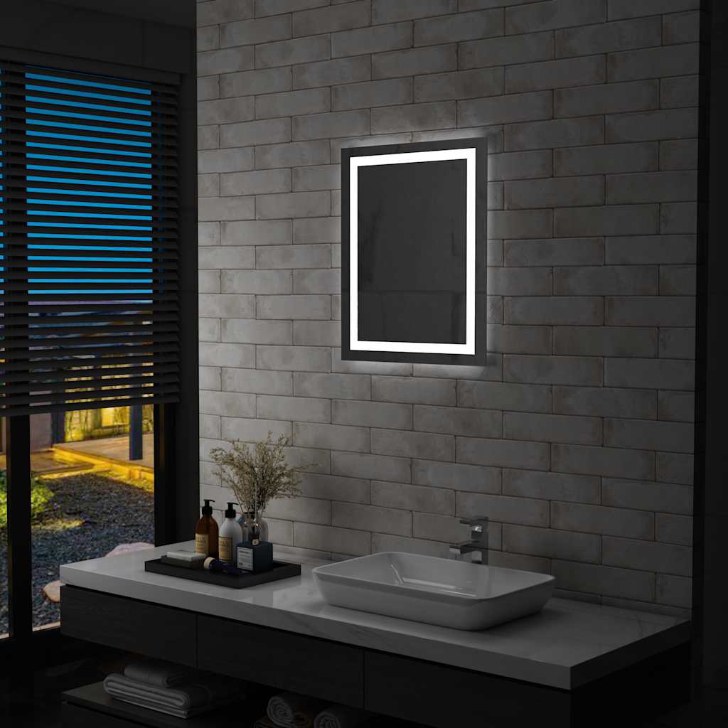 vidaXL Badkamerspiegel LED met aanraaksensor 60x80 cm