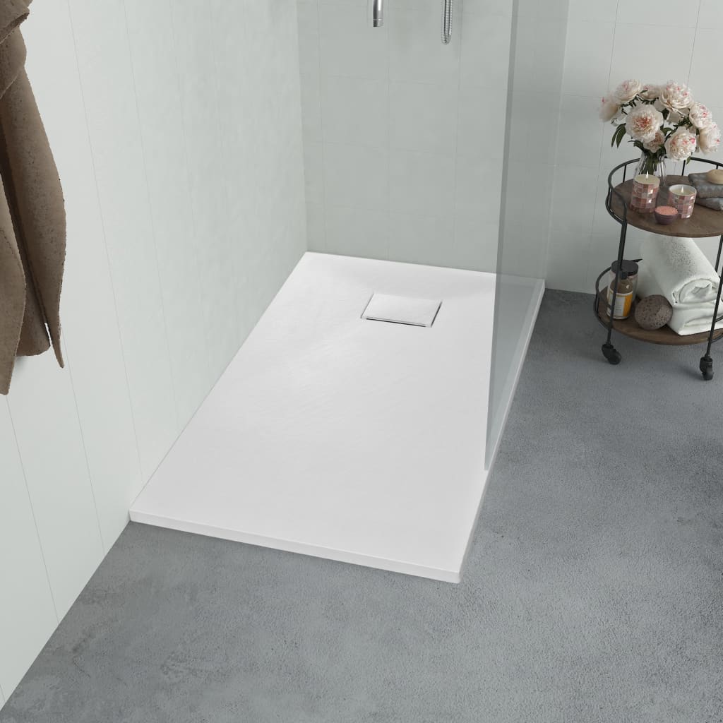 vidaXL Douchebak 80x80 cm SMC wit - Aashly