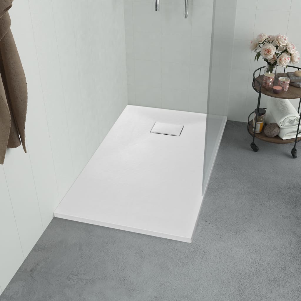 vidaXL Douchebak 80x80 cm SMC wit - Aashly