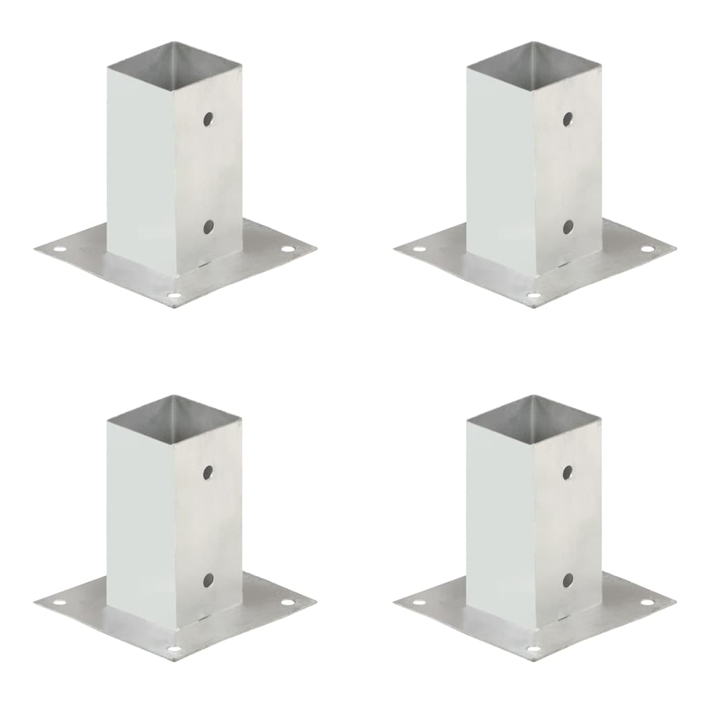 vidaXL Paalankers 4 st 101 mm gegalvaniseerd metaal