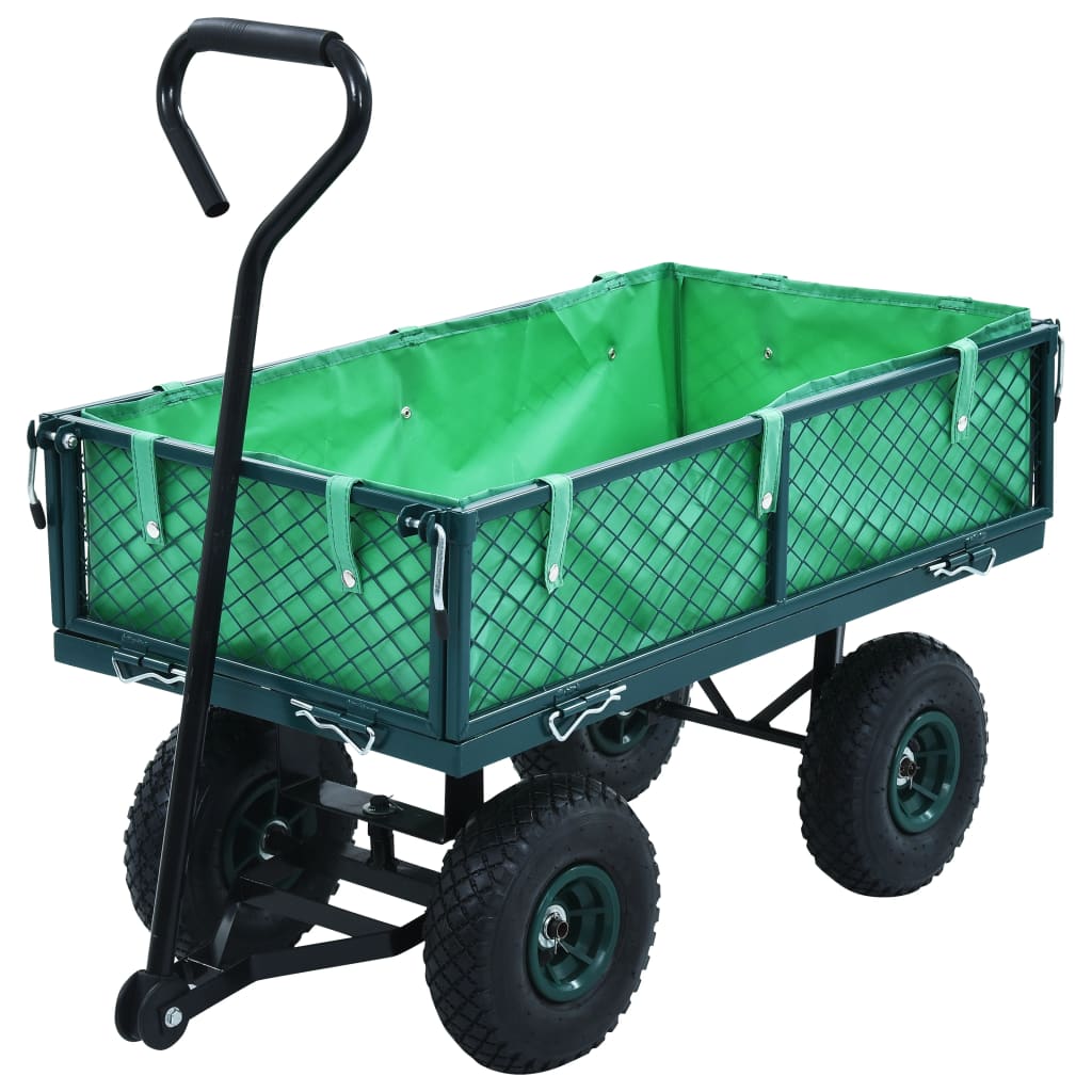 vidaXL Tuinwagen 350 kg zwart