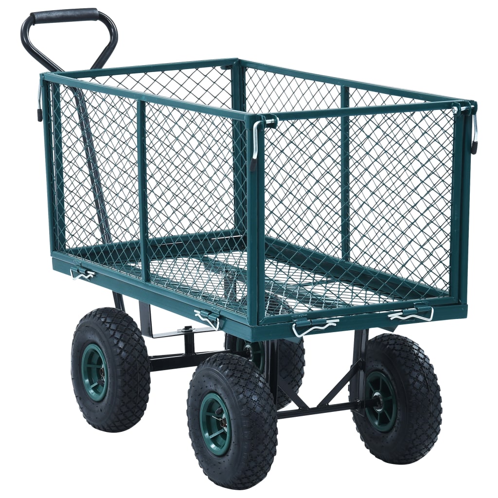 vidaXL Tuinwagen 350 kg zwart