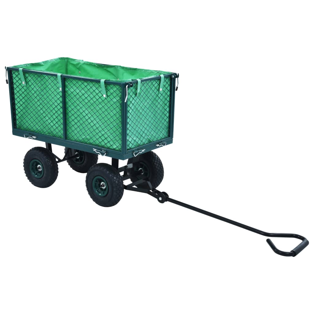 vidaXL Tuinwagen 350 kg zwart