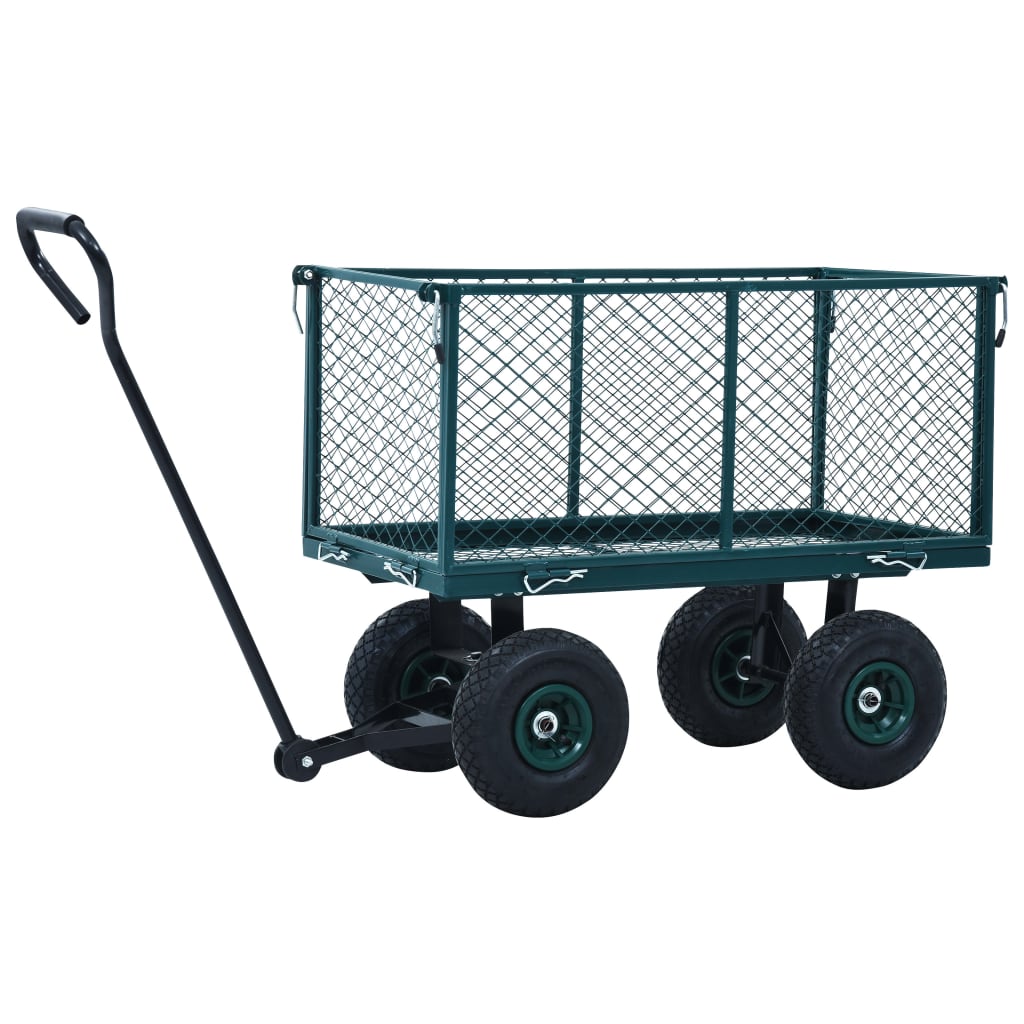 vidaXL Tuinwagen 350 kg zwart