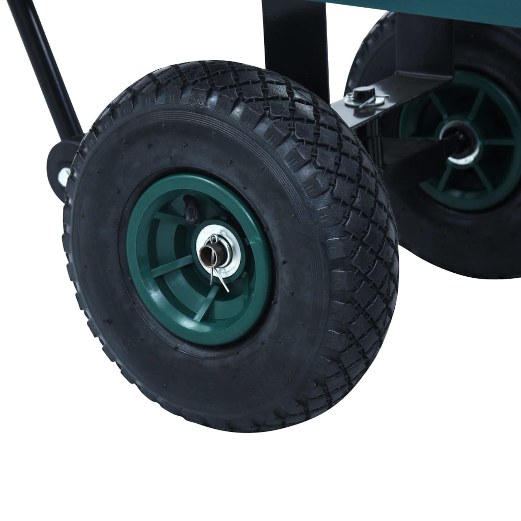 vidaXL Tuinwagen 350 kg zwart