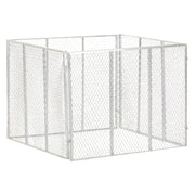 vidaXL Compostbak 100x100x77 cm gegalvaniseerd staal - Aashly