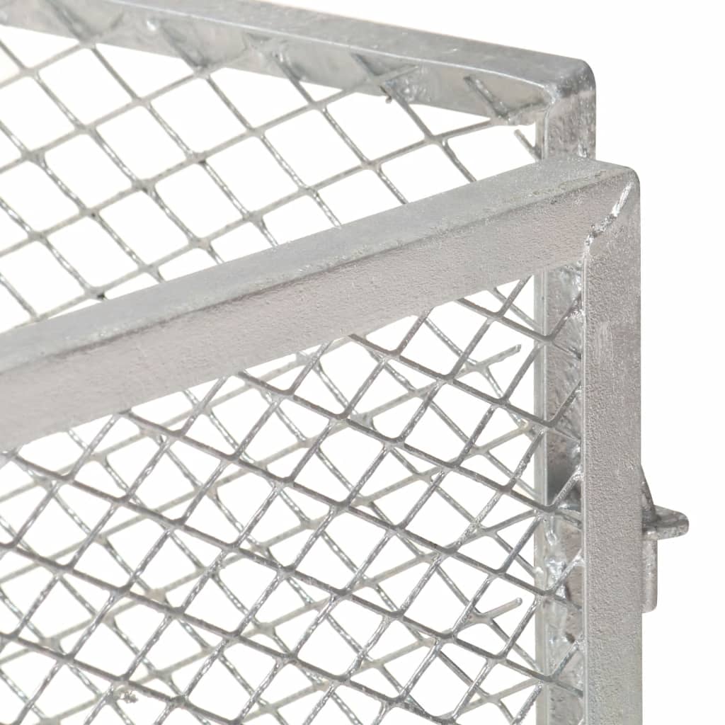 vidaXL Compostbak 100x100x77 cm gegalvaniseerd staal - Aashly