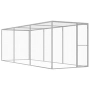 vidaXL Kattenkooi 3x1,5x1,5 m gegalvaniseerd staal - Aashly