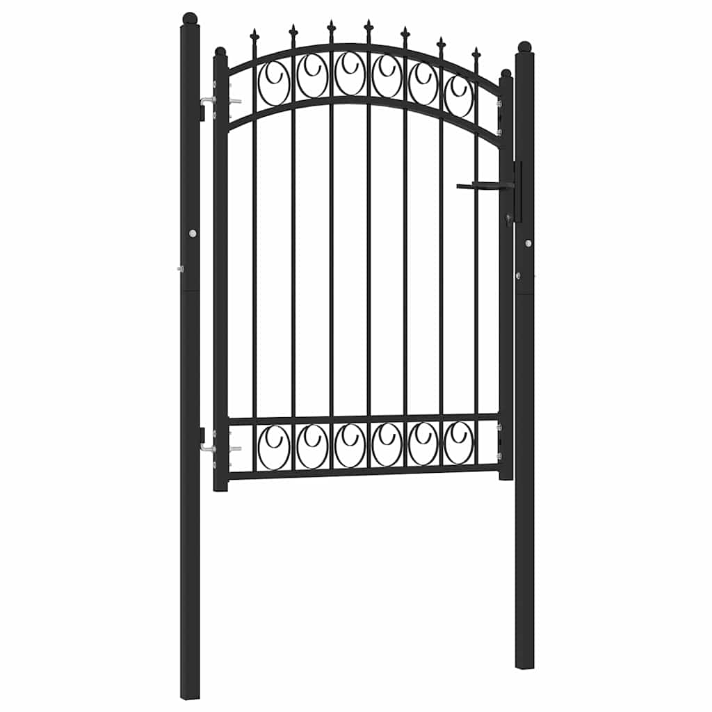 vidaXL Poort met speerpunten 100x100 cm staal groen