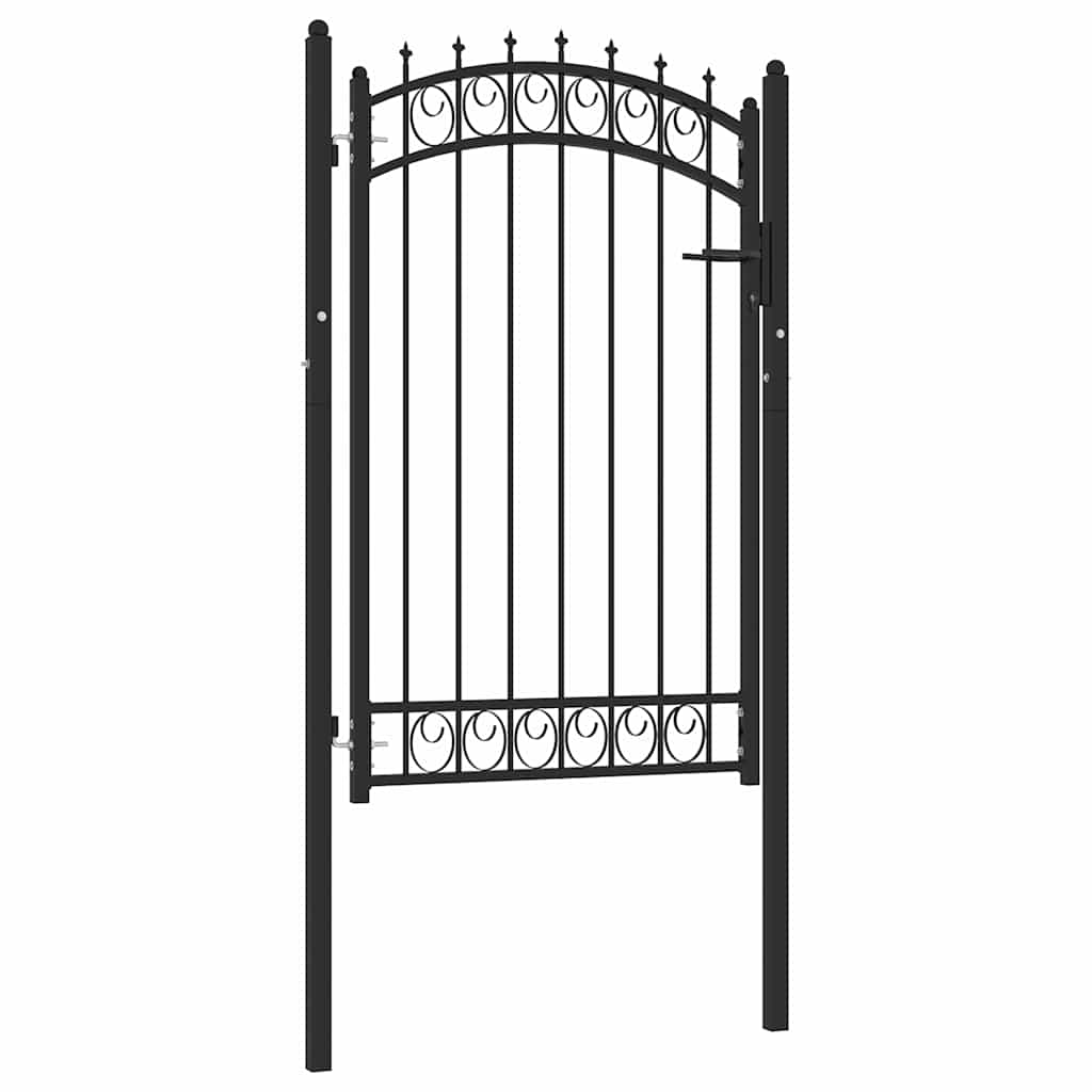 vidaXL Poort met speerpunten 100x100 cm staal groen