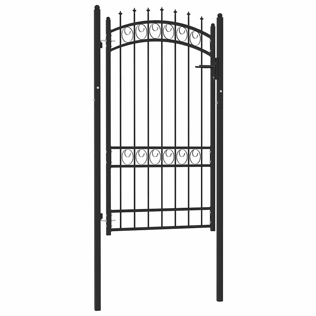 vidaXL Poort met speerpunten 100x100 cm staal groen