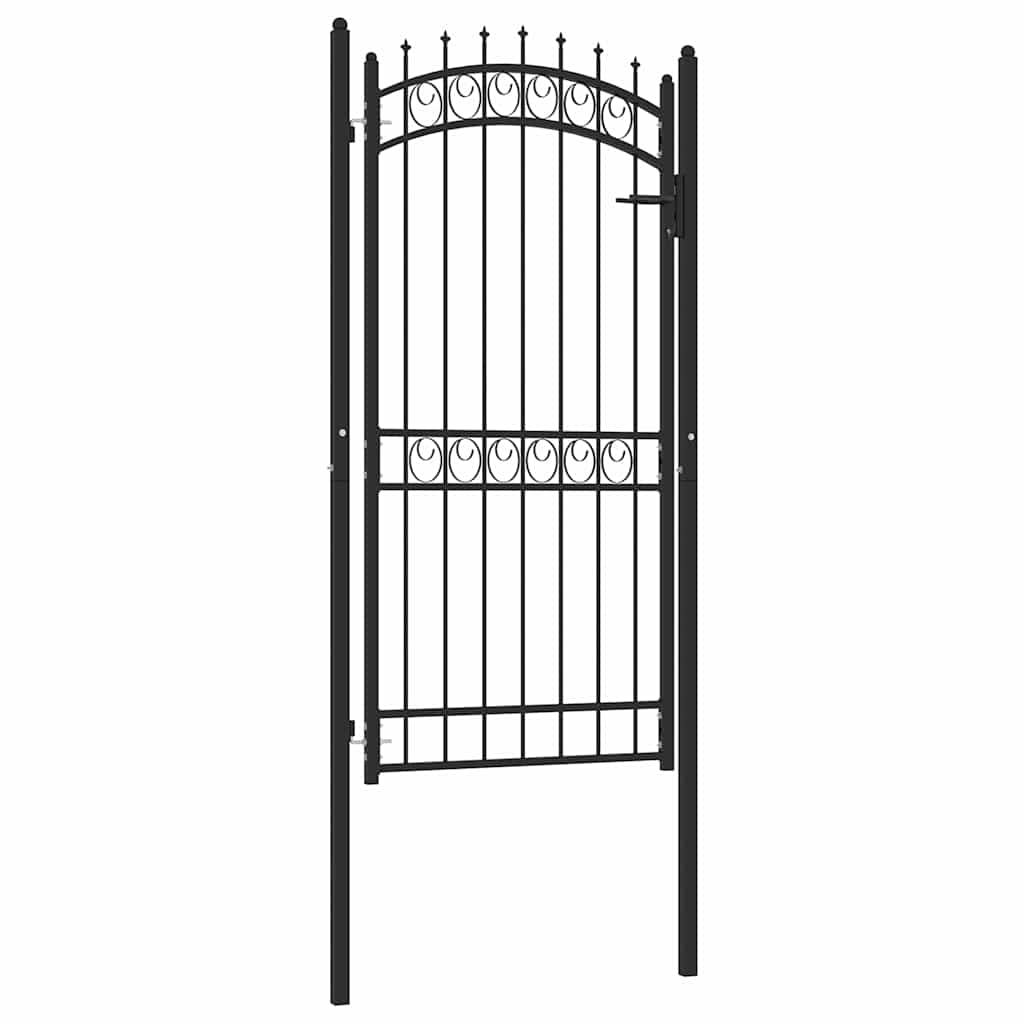 vidaXL Poort met speerpunten 100x100 cm staal groen