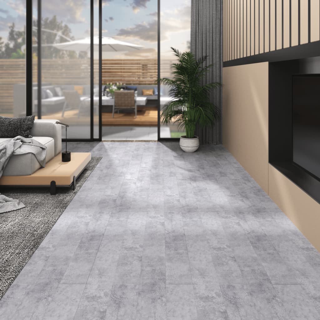 vidaXL Self-adhesive Floor Planks 5.02 m² 2 mm PVC Black and White