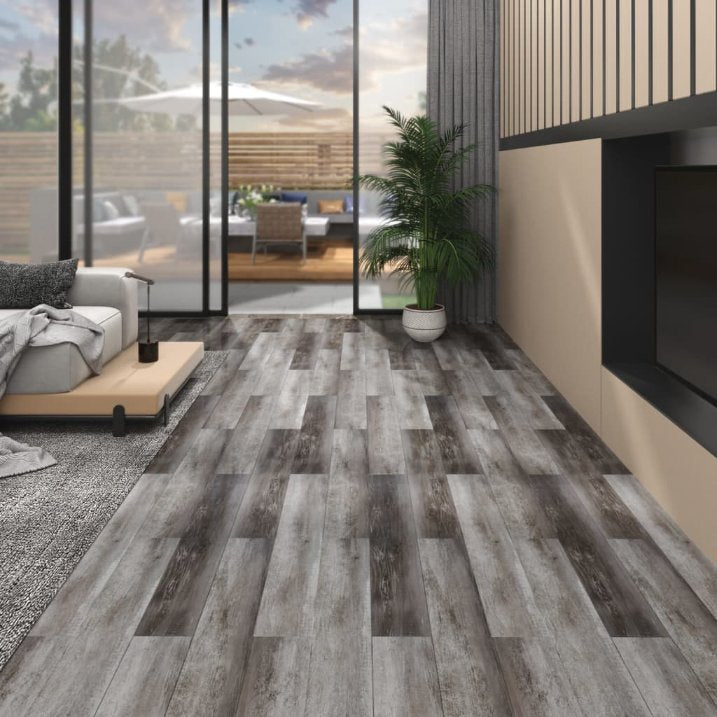 vidaXL Self-adhesive Floor Planks 5.02 m² 2 mm PVC Black and White