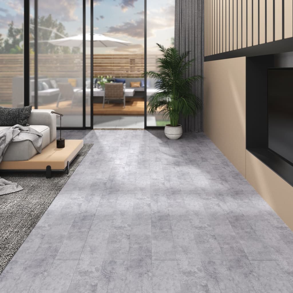 vidaXL Self-adhesive Floor Planks 4.46 m² 3 mm PVC Striped Wood Color