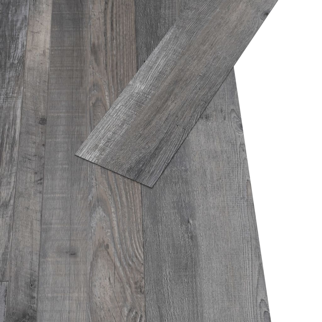 vidaXL Self-adhesive Floor Planks 4.46 m² 3 mm PVC Striped Wood Color