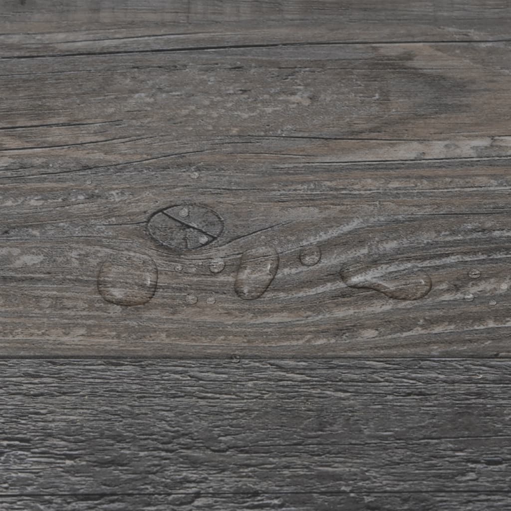 vidaXL Self-adhesive Floor Planks 4.46 m² 3 mm PVC Striped Wood Color