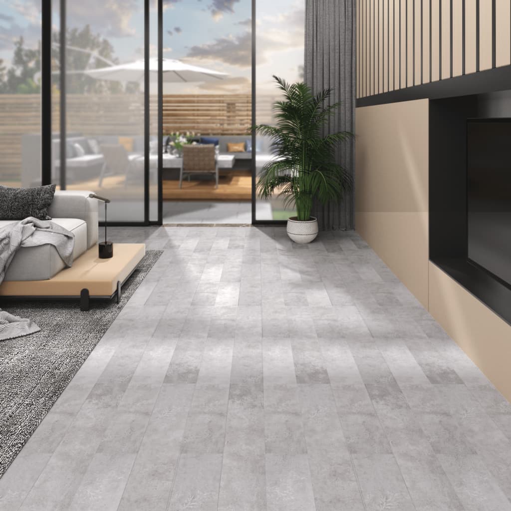 vidaXL Self-adhesive Floor Planks 5.02 m² 2 mm PVC Black and White