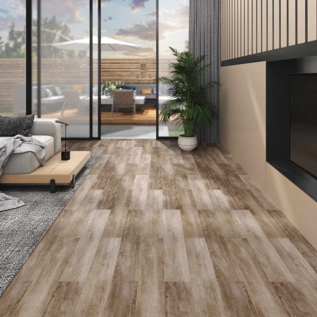 vidaXL Self-adhesive Floor Planks 5.02 m² 2 mm PVC Black and White