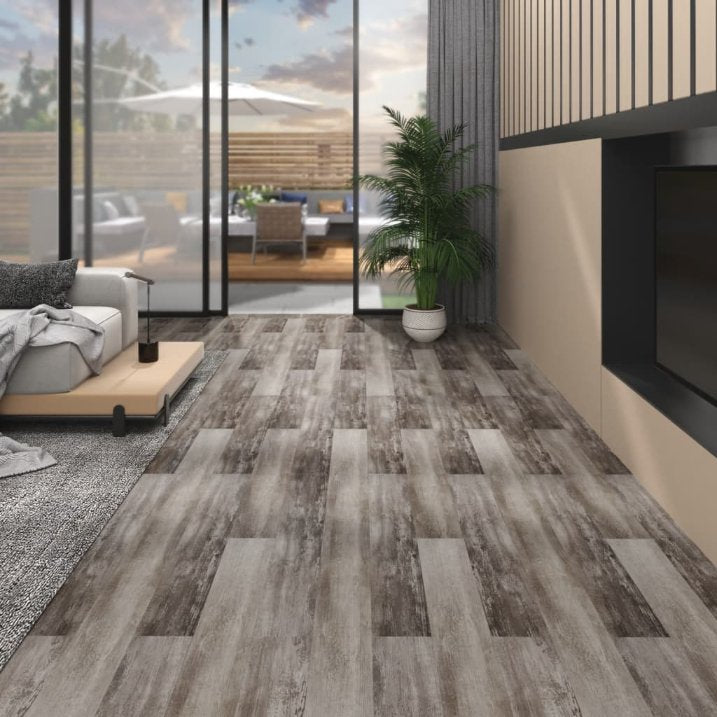 vidaXL Self-adhesive Floor Planks 5.02 m² 2 mm PVC Black and White