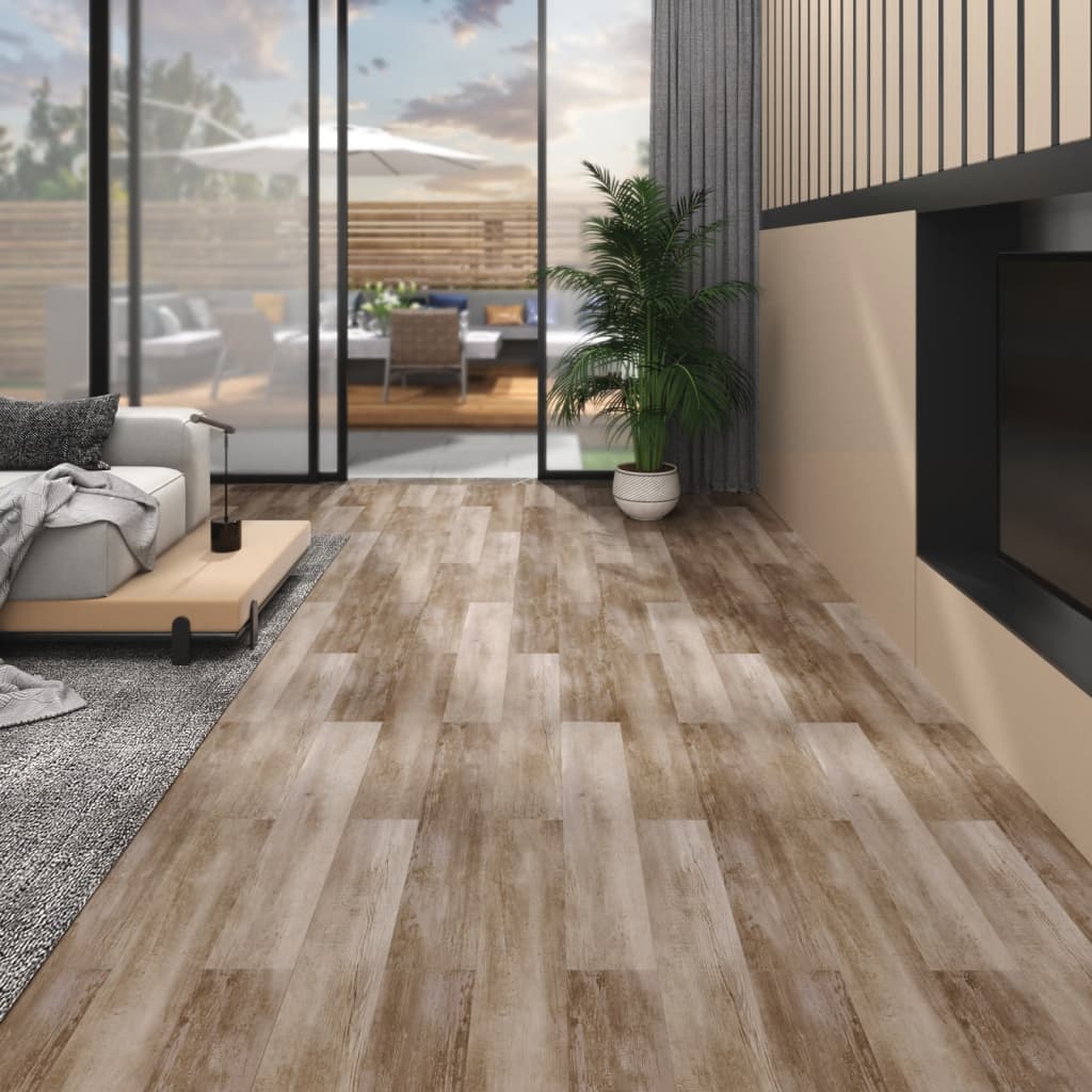 vidaXL Floor Planks Non-Self-Adhesive 5.26 m² 2 mm PVC Dark Grey