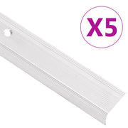 vidaXL Trapneuzen L-vormig 15 st 90 cm aluminium bruin