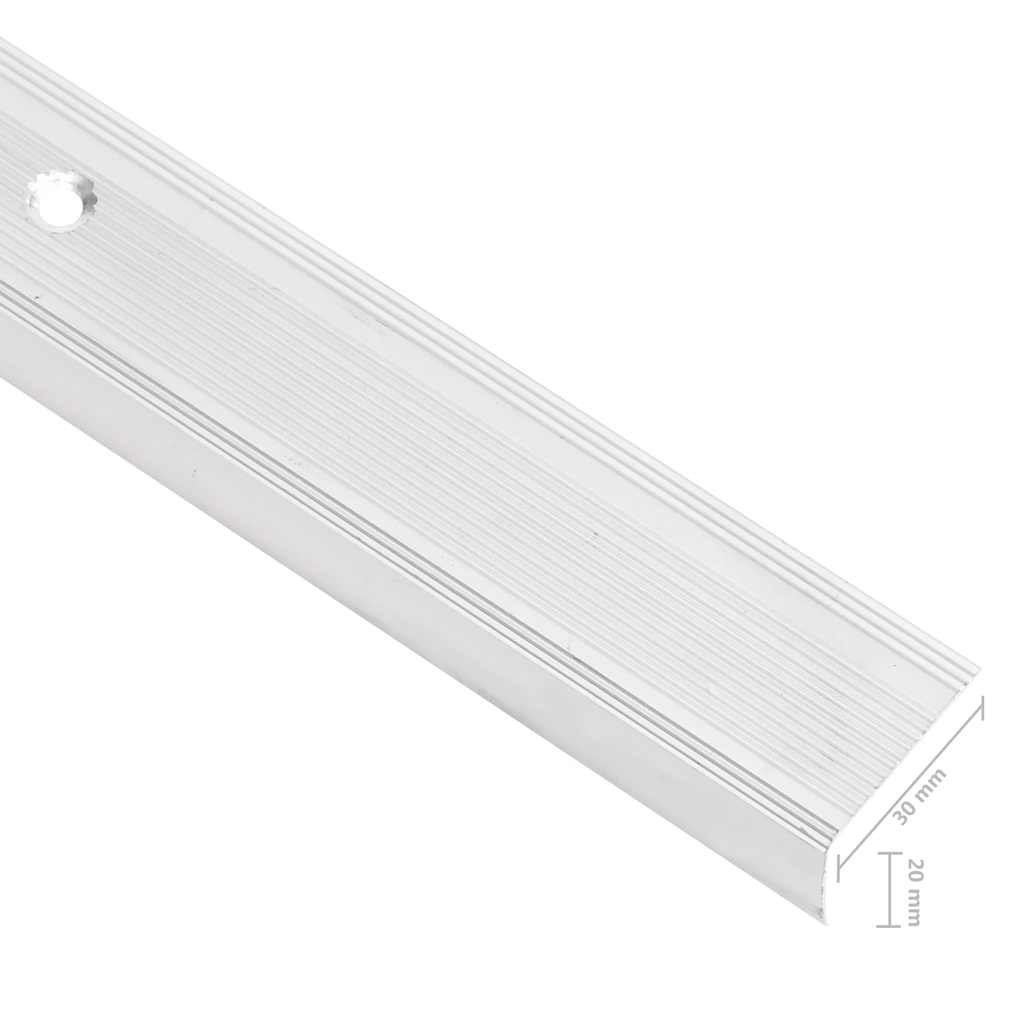 vidaXL Trapneuzen L-vormig 15 st 90 cm aluminium bruin