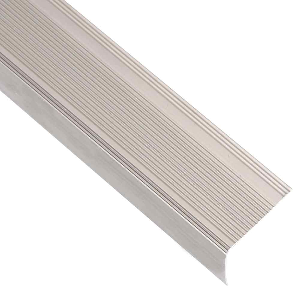 vidaXL Trapneuzen L-vormig 15 st 100 cm aluminium zilverkleurig