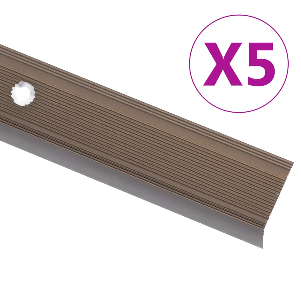 vidaXL Trapneuzen L-vormig 15 st 100 cm aluminium zilverkleurig
