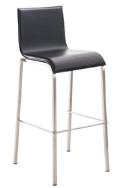 Barkruk Avola Leer Flat E78 zwart schwarz