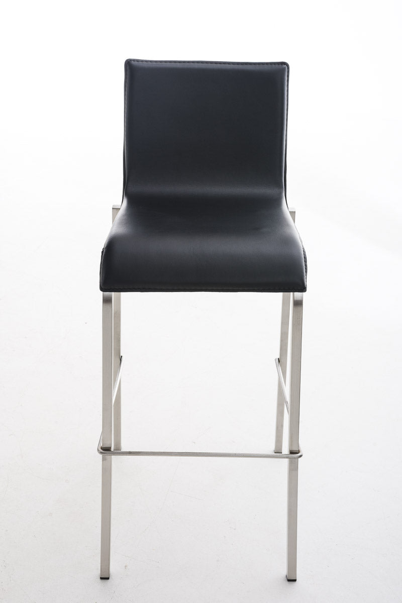 Barkruk Avola Leer Flat E78 zwart schwarz