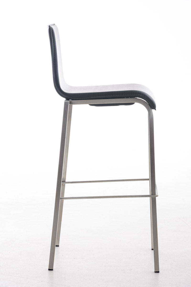 Barkruk Avola Leer Flat E78 zwart schwarz