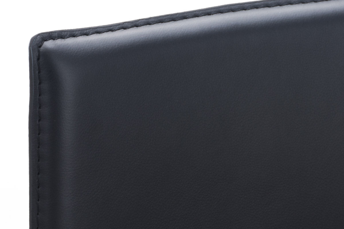 Barkruk Avola Leer Flat E78 zwart schwarz