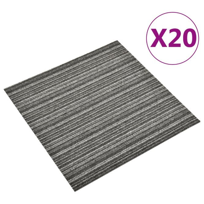 vidaXL Carpet Tiles 20 pcs 5 m² 50x50 cm beige