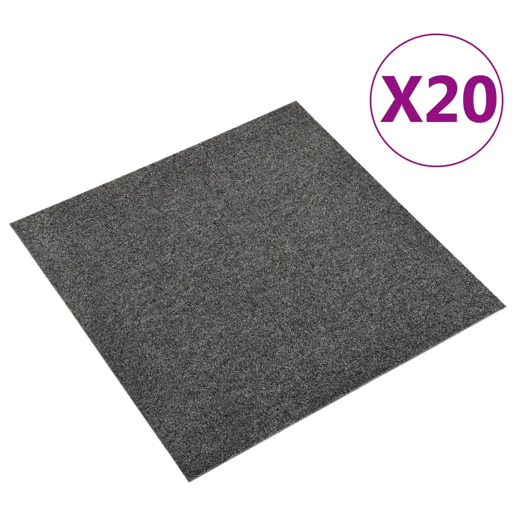 vidaXL Carpet Tiles 20 pcs 5 m² 50x50 cm beige