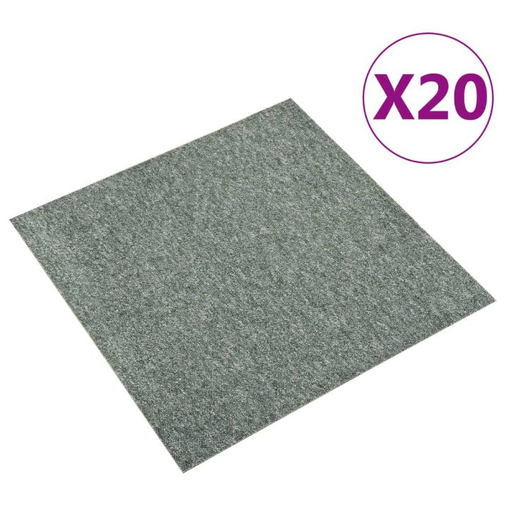 vidaXL Tapijttegels 20 st 5 m² 50x50 cm beige