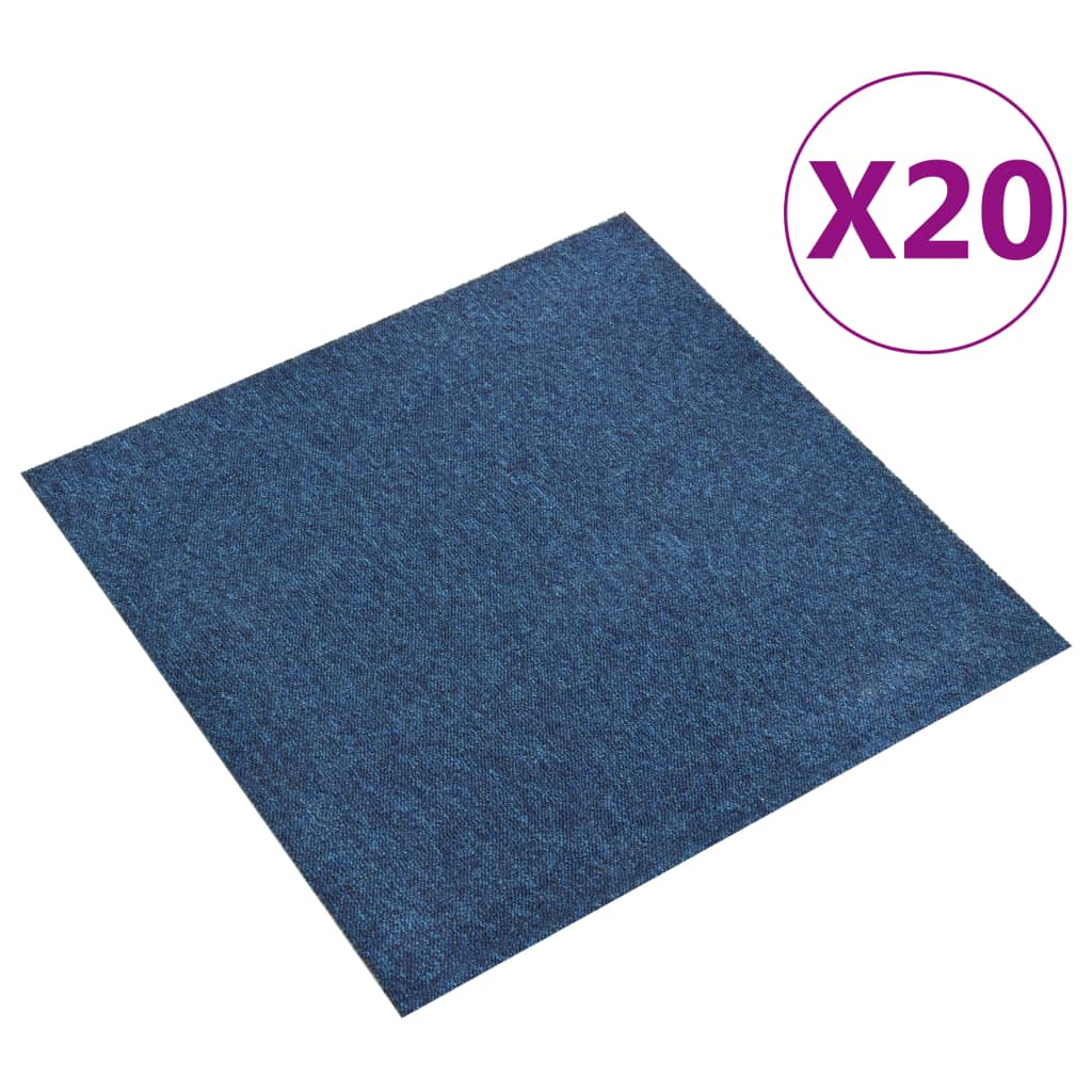 vidaXL Carpet Tiles 20 pcs 5 m² 50x50 cm beige