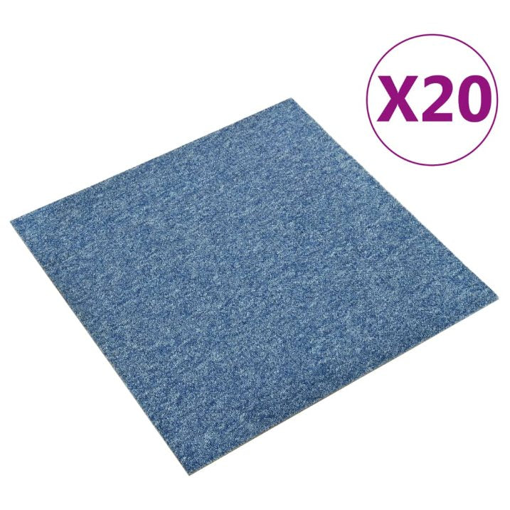 vidaXL Carpet Tiles 20 pcs 5 m² 50x50 cm beige